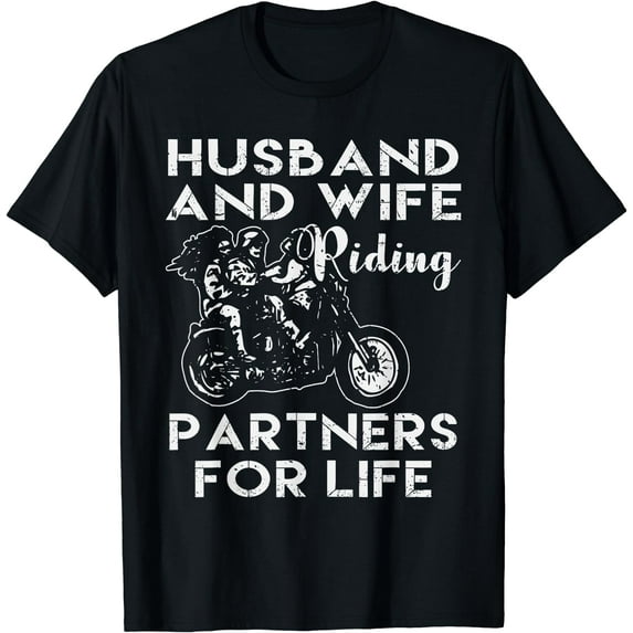 Husband and Wife-riding Partner for Life T-Shirt