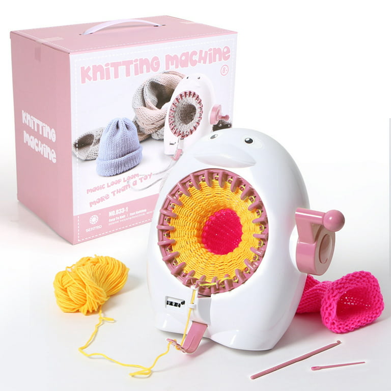 Fabric And Sewing 48 Needles Knitting Machine Smart Round Weaving Loom With  Row Counter DIY Knitting Rotating Double Loom For Adults And Kids 230821  From Tuo10, $50.63