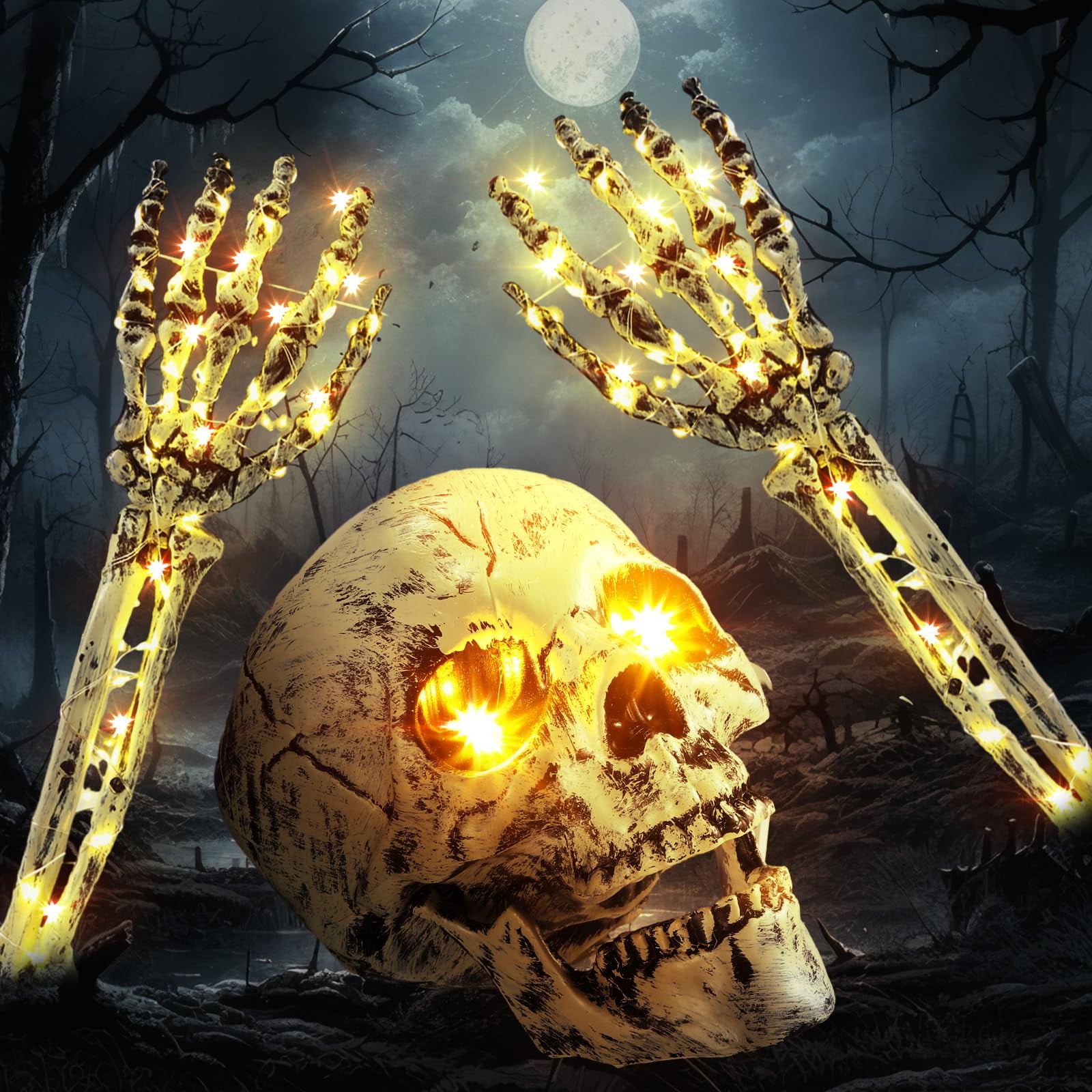 8er Set Horror Clown Dekorationen - 1m Lange Halloween Windsäcke Für Garten & Haus