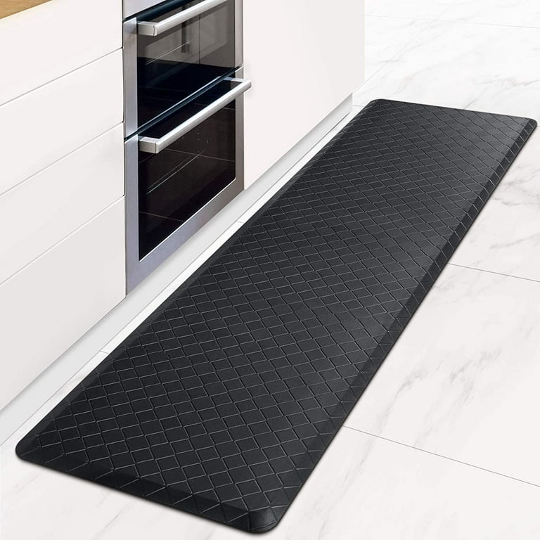 QIFEI Anti-Oil Kitchen Mat, Waterproof Non-Slip Kitchen Mats and Rugs PVC  Comfort Foam Rug for Kitchen, Floor Home, Office, Sink, Laundry 
