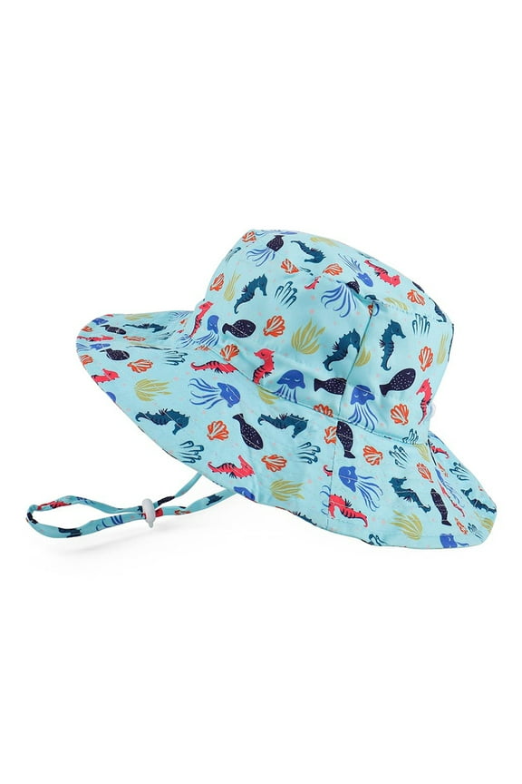 Baby Sun Hat, Summer Hats for Girls Boys UPF 50+ Toddler Beach Hat Kids Sun Hat for 6 months-5 years Wide Brim Children Caps Sun Protection