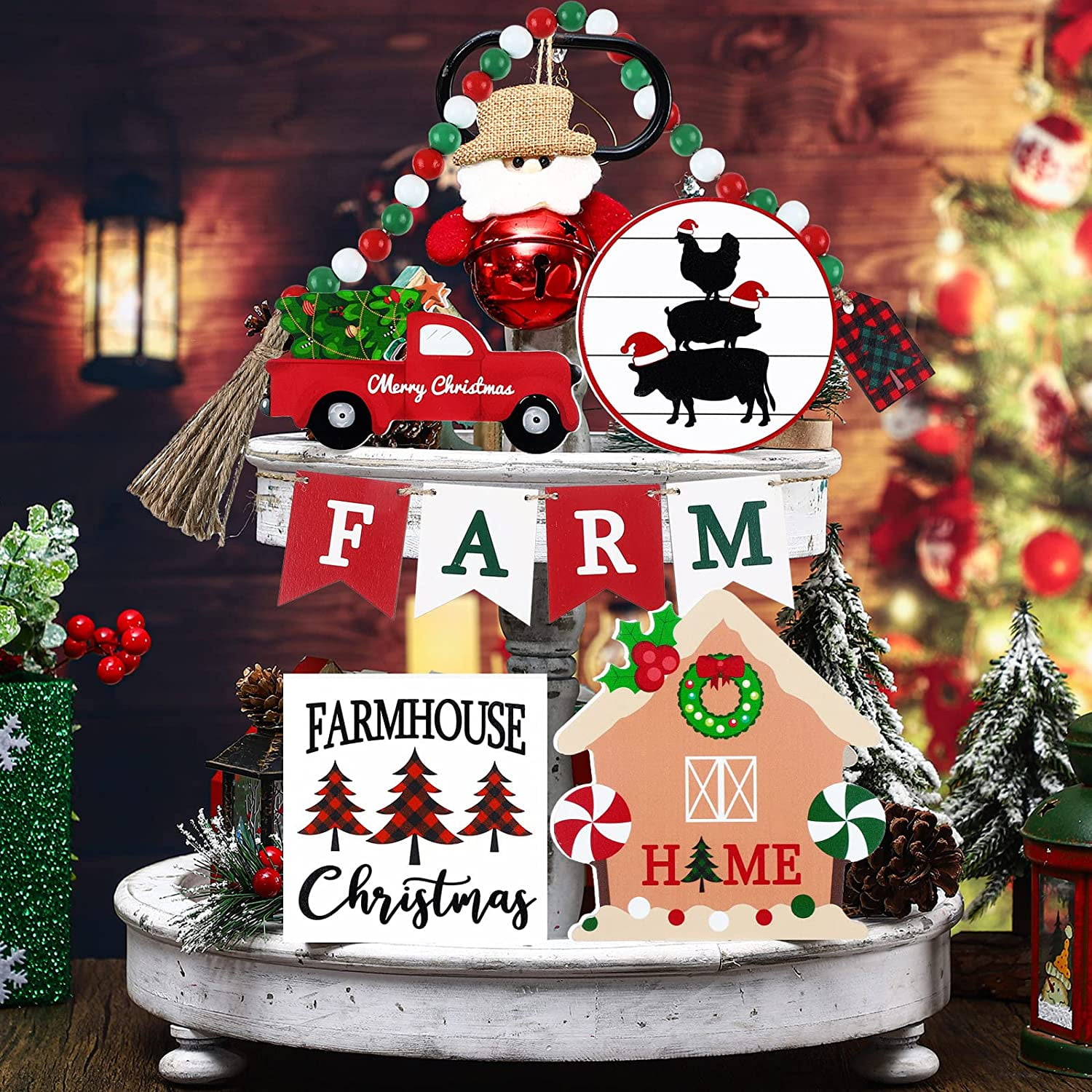 Farmhouse Wood Sign Personalized Christmas Gifts From Daughter