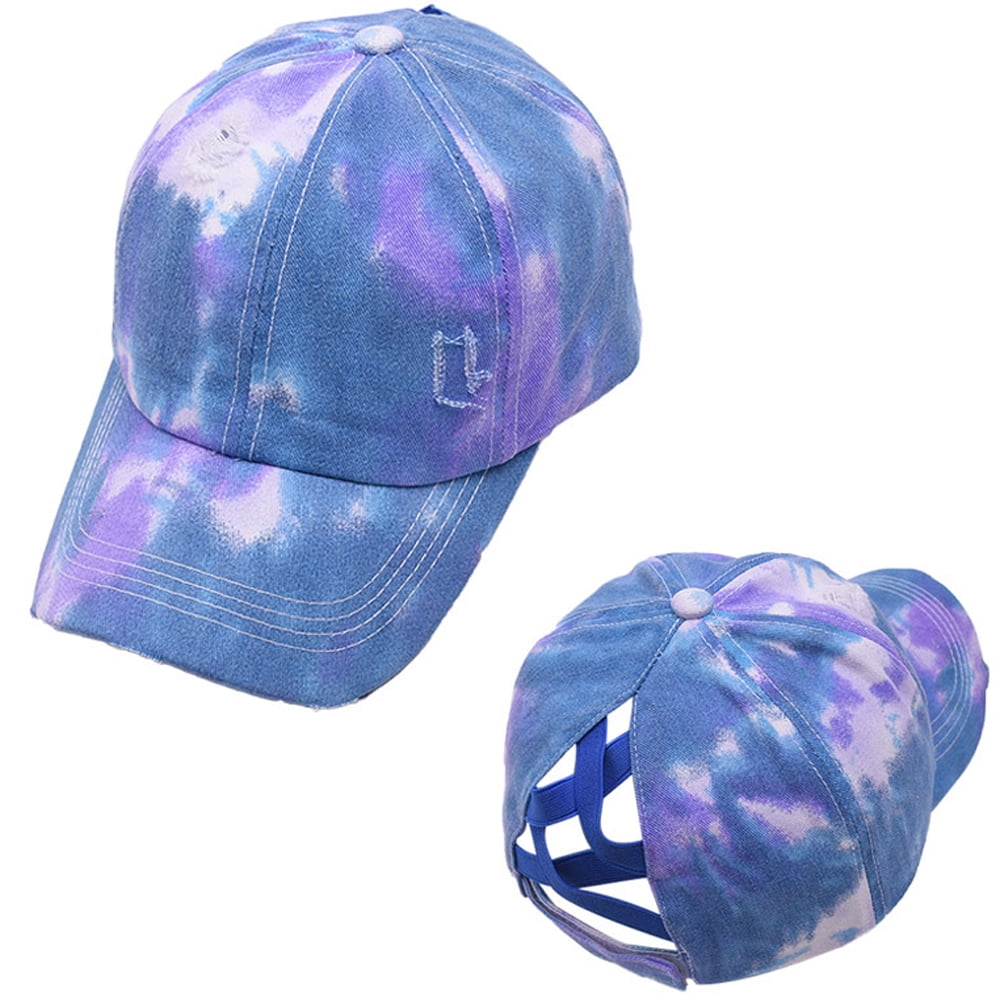 Husfou Criss Cross Ponytail Hat, Baseball Caps for Women