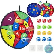 Husfou Dart Board 29" Large Board Games for Kids with 12 Sticky Balls, Indoor Sport Outdoor Fun Party Play Games Toys Gifts for 5 6 7 8 9 10 11 12 Year Old Boy Girl Kids and Adult