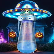 Husfou Halloween Decorations, Halloween Porch Banners Luminous Ghost Skeleton Hanging Flags Door Sign for Halloween Indoor Outdoor Porch Decor