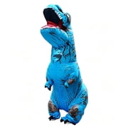 Husfou T-Rex Inflatable Dinosaur Costumes for Adults, Halloween Party Dress Cosplay, One Size