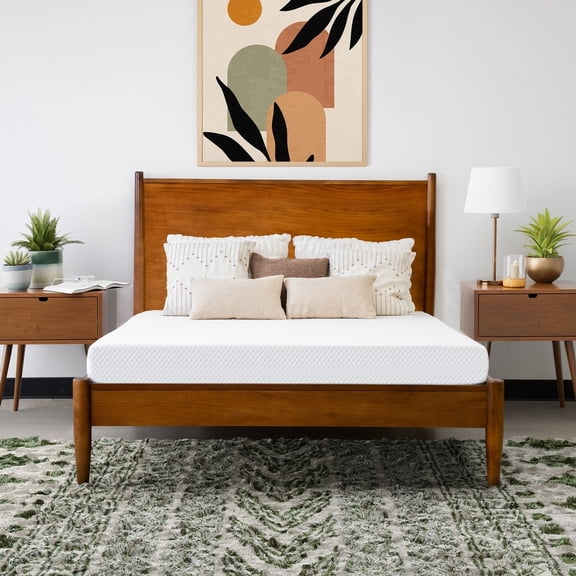 24/7 Rejuv Indoor 10" Memory Foam Bedroom Mattress in a Box, White, King Size by 24/7 Shop At Home