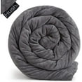 thumbnail image 1 of Hush Classic Weighted Blanket 20 lb. Twin 60 in. x 80 in. with Duvet Cover, Gray, 1 of 10