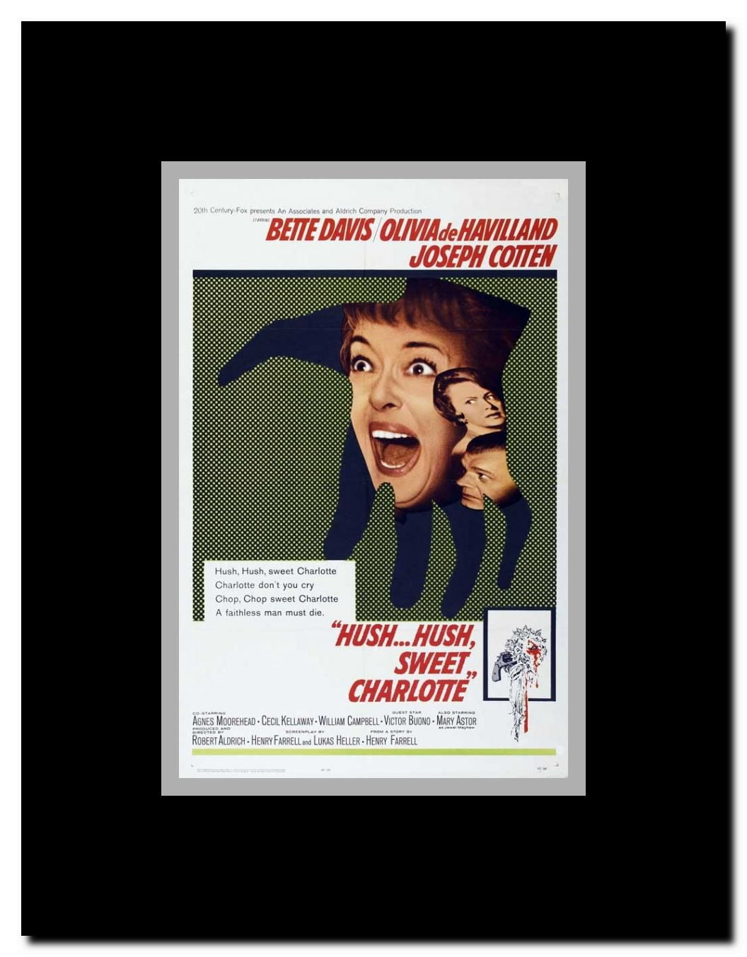 Hush...Hush Sweet Charlotte Framed Movie Poster