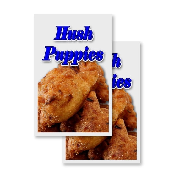 Hush Puppies (2-PACK) 24" x 36" Vinyl Decals | Sign Insert Peel & Stick Decals Stickers Window Signs