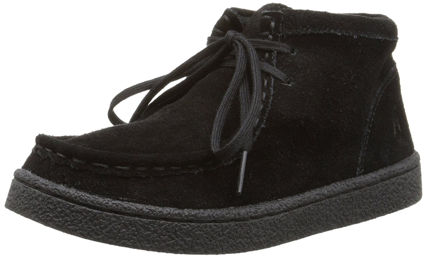 Black hush puppy boots sales