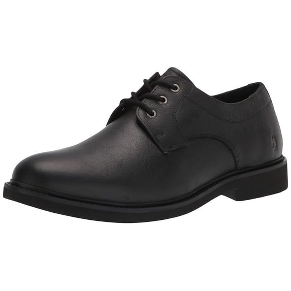 Hush Puppies Men's Detroit PT Oxford, BLACK LEATHER,10 M US