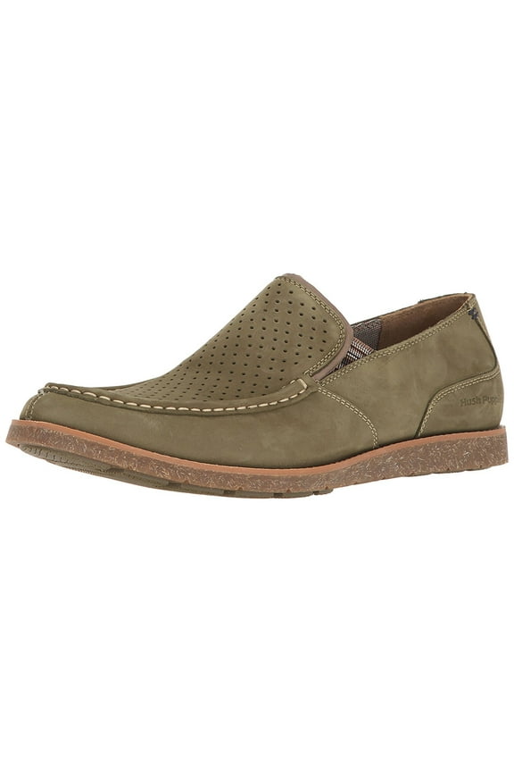 Men's lorens Jester Slip-On Loafer, Olive Nubuck, 9 W US