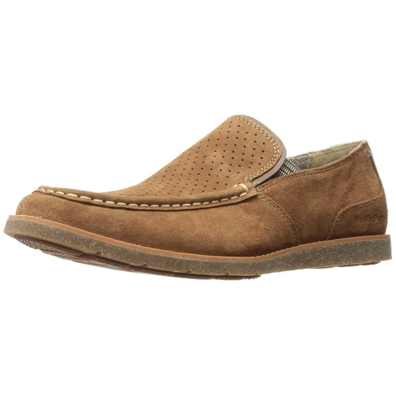 Hush Puppies Men's lorens Jester Slip-On Loafer, Rust Suede, 10.5 W US