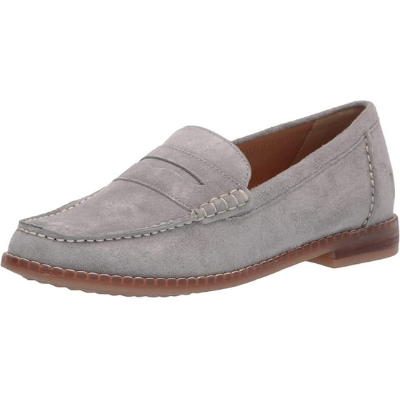 Hush Puppies Mens Wren Loafer Flat 7 Wide Frost Grey