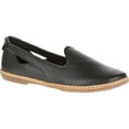 thumbnail image 1 of Hush Puppies Women's Sebeka Piper Flat, Black Leather, 5.5 M US, 1 of 8