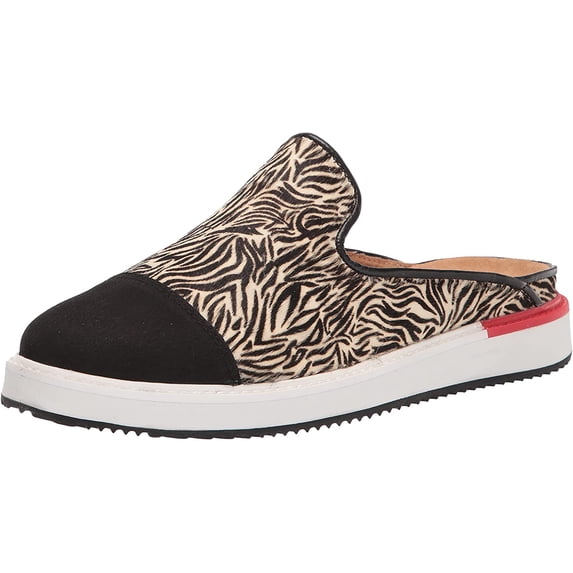 Hush Puppies Womens Sabine Mule 9.5 Zebra Calf Hair