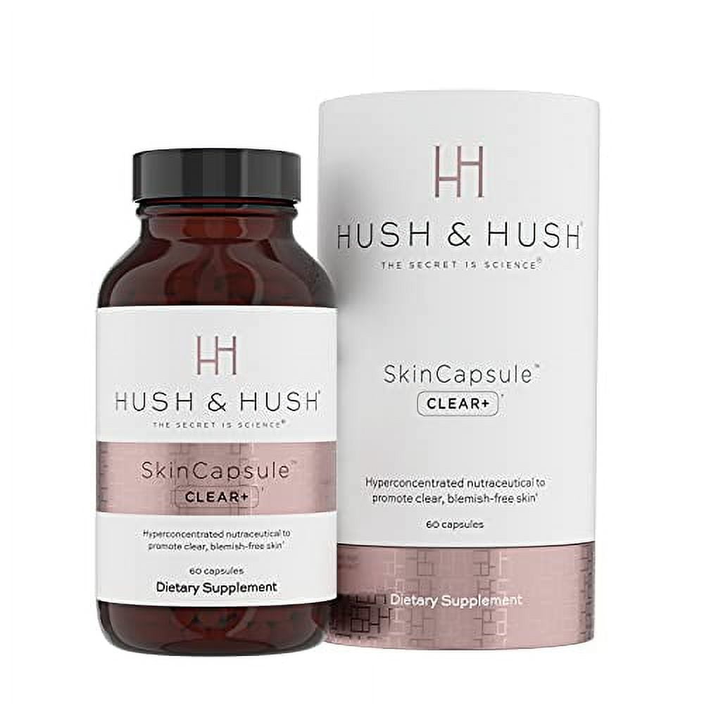 Hush & Hush SkinCapsule CLEAR+ Clear Skin Supplement Reduce Oily