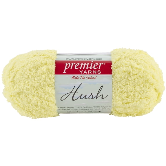 Hush Yarn Solids-Pastel Yellow, Pk 3, Premier Yarns