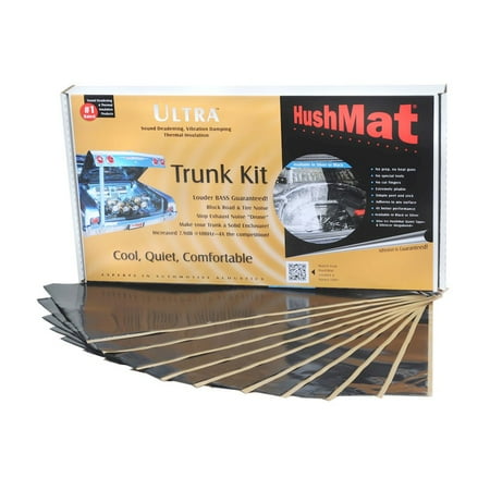 HushMat - Trunk Sound-Damping Kit, 19 Sq. Ft. - Stealth Black Foil