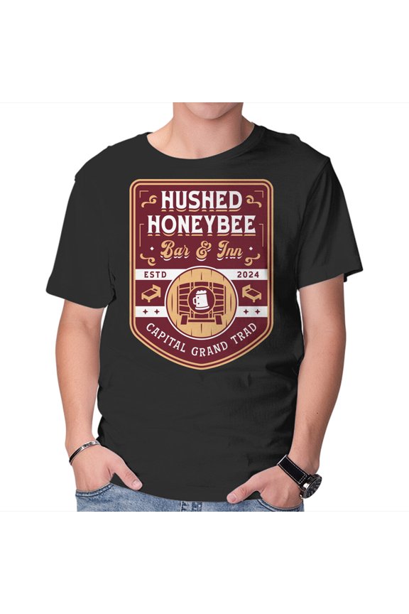 Hushed Honeybee Inn Emblem Unisex T-Shirt Tee Sweatshirt Hoodie Tank Top