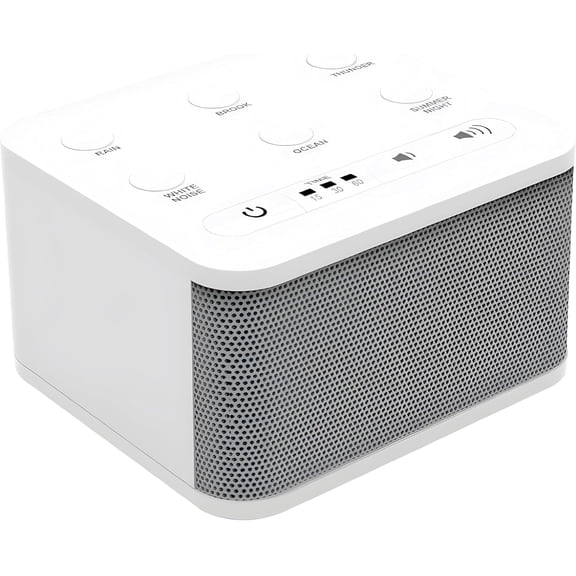 Hushh Portable White Noise Sound Machine for Baby, 3 Soothing Natural Sounds with Volume Control, Compact Size, Canceling Sleep Aid, Office Privacy, & , Registry Gift