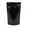 thumbnail image 1 of Hushveda Absolute Reusable Shiny Black  Resealable Zipper Stand Up Pouch Bag of Capacity 500 grm. Pack of 100, 1 of 1