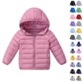thumbnail image 1 of Husipze Lightweight Puffer Jacket for Kids Hooded Zip Up Quilted Winter Coat Packable Warm Comfortable Fit Outerwear Pink 6 Years, 1 of 5