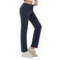 thumbnail image 1 of Husipze Stretchy Jeans for Women High Waisted Pull On Bell Bottom Jeans Trendy Elastic Straight Baggy Loose Casual Denim Pants Navy S, 1 of 9