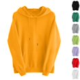 thumbnail image 1 of Husipze Sweatshirt for Women Oversized Long Sleeve Drawstring Fall Winter Casual Solid Hooded Pullover with Pockets Yellow XL, 1 of 6