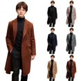 thumbnail image 1 of Husipze Winter Overcoat for Kid Wool Blend Pea Coat Notch Lapel Collar Double-breasted Buttons Trench Coat Warm Casual Outerwear Coffee 5 Years, 1 of 10