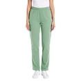 thumbnail image 1 of Husipze Women Scrubs Pant Workwear Mid-Rise Straight Fit Drawstring Elastic Waist Pull-On Loose Work Uniform for Women Mint Green XXL, 1 of 4
