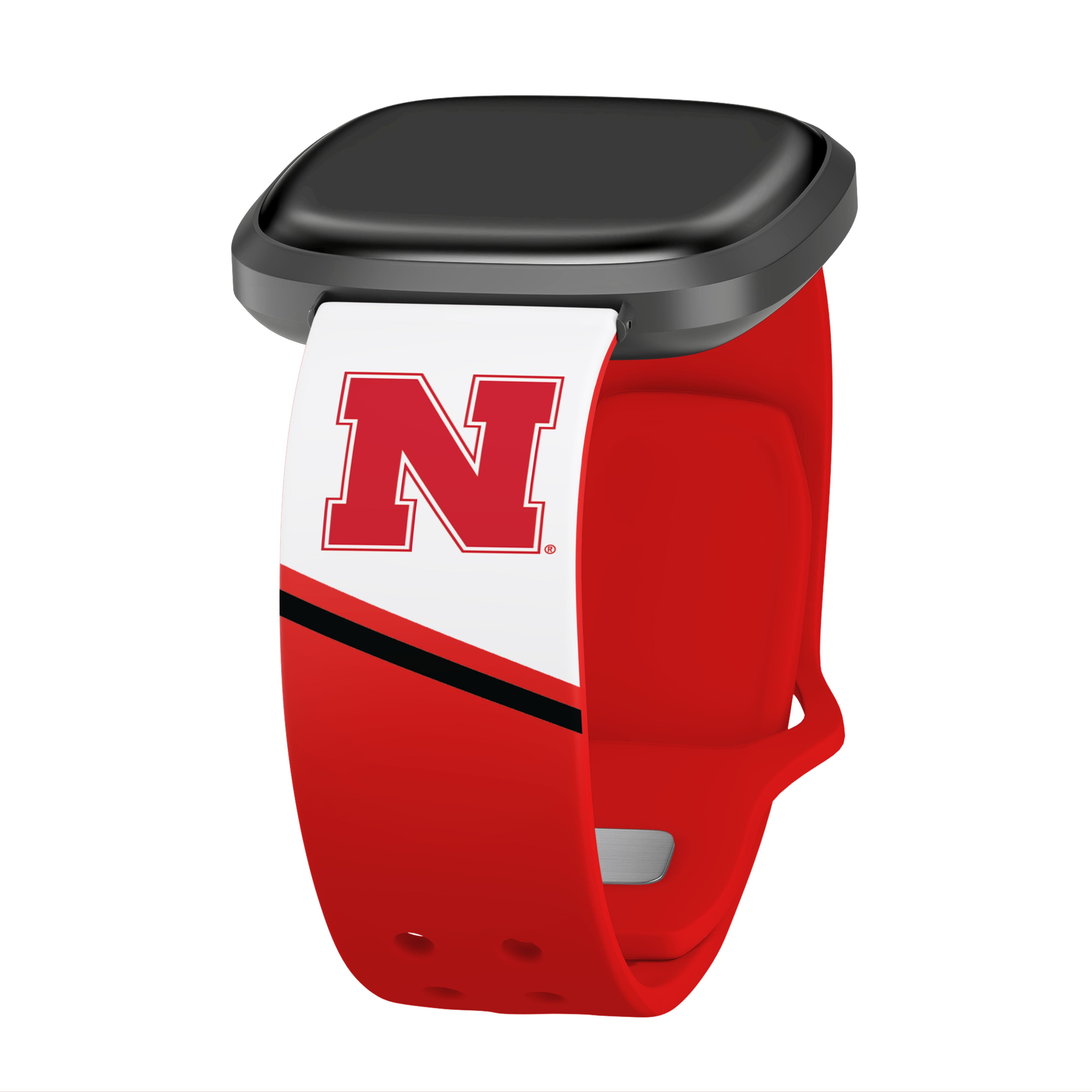 Huskers HD Champion Series Unisex Watch Band for FitBit Versa 3 & Sense (Short)