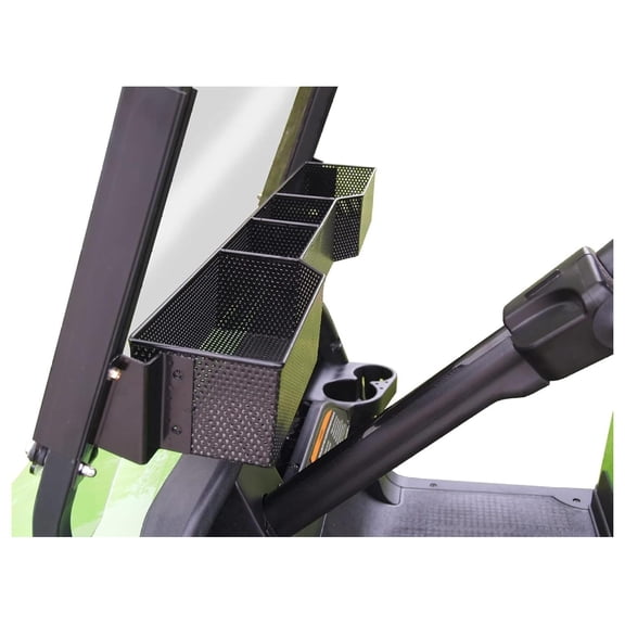 Huskey Golf Cart Front Basket Storage Basket Basket Compatible W/EZGO TXT/RXV,Club Car DS (2000.5+) Precedent/Tempo/Onward, G29 Drive2 2007+ One Piece Solid Design & Larger Compartments