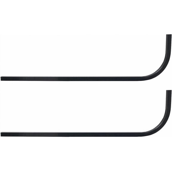 Huskey Undrilled Golf Cart Universal Rear Struts Roof Supports Candy Cane for Extended Roof- Steel