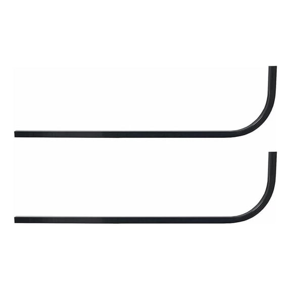 Huskey Undrilled Golf Cart Universal Rear Struts Roof Supports Candy Cane for Extended Roof- Steel