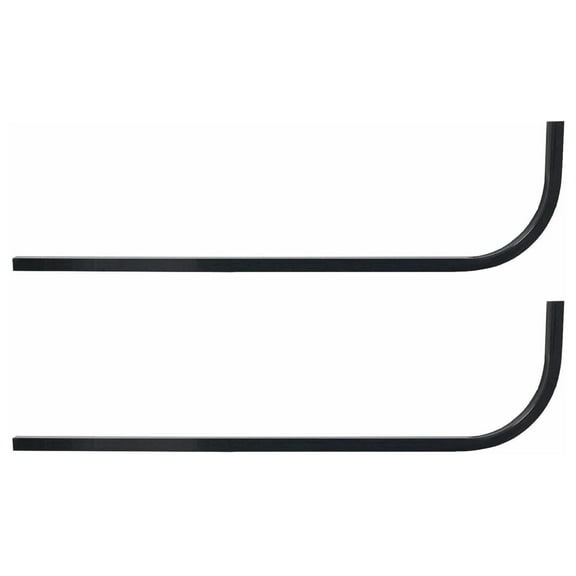 Huskey Undrilled Golf Cart Universal Rear Struts Roof Supports Candy Cane for Extended Roof- Steel