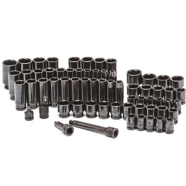 1/2 in. Drive SAE/Metric Impact Socket Set (64-Piece) 1/2 in. Drive SAE/Metric Impact Socket Set (64-Piece)
