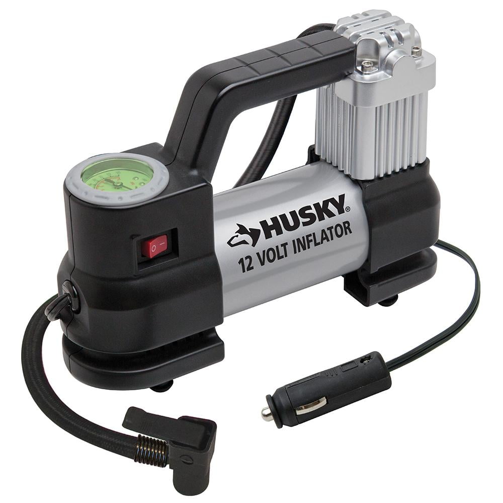 Husky Portable Air Compressor 12V Electric Pump Car Tire Inflator Model 937 790