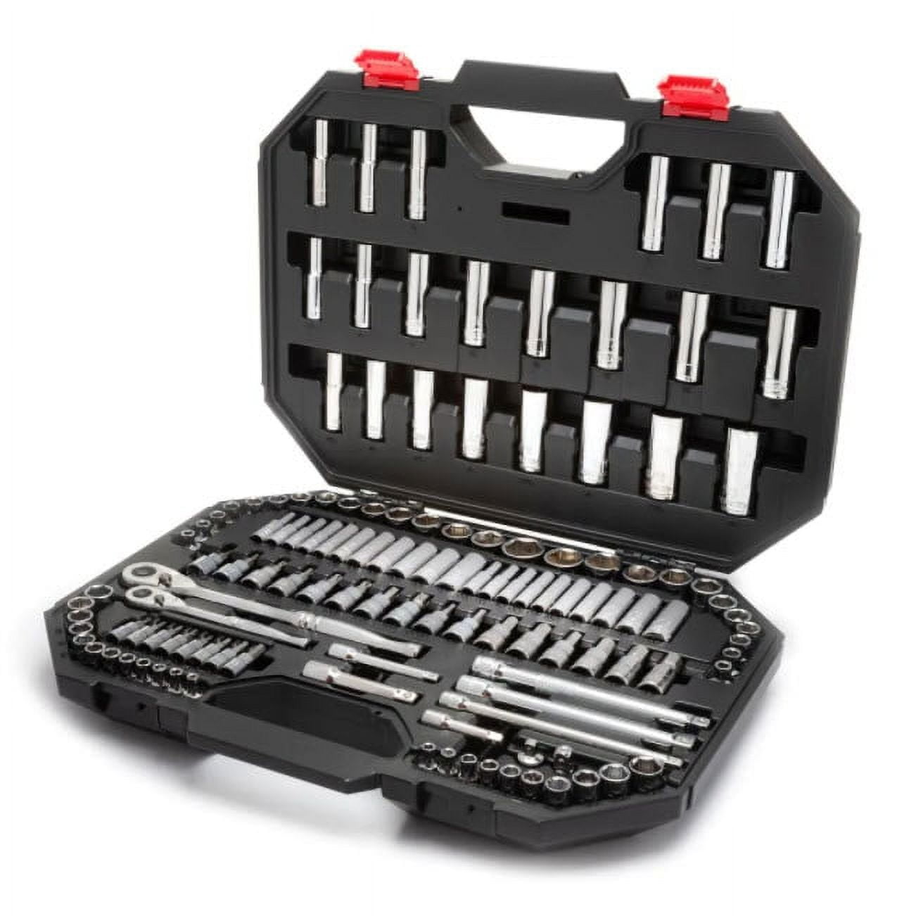 Husky 125 Piece Mechanics Tool Set 2.5 Arc Swing 6 Point Sockets