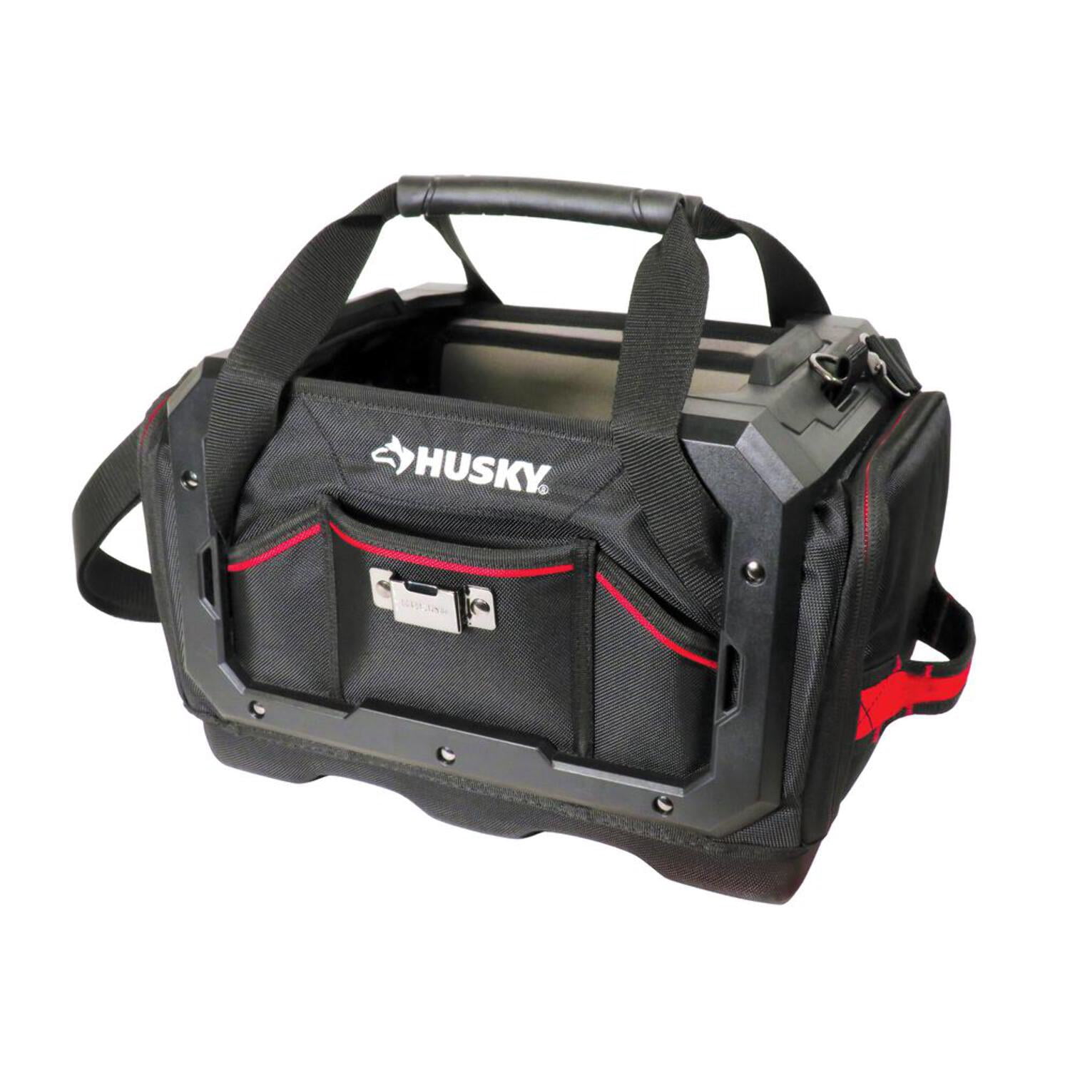 Husky 16 in. Stack Tool Tote, Black - Walmart.com