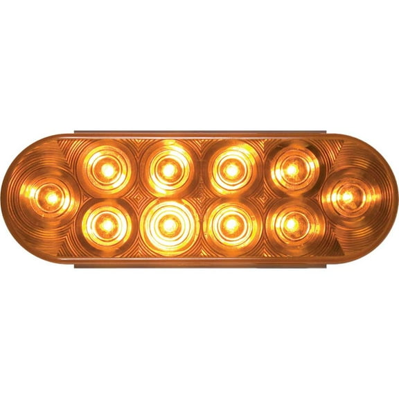 Husky 17802 Amber 6" 10-Diode Oval LED Park/Rear/Turn Light