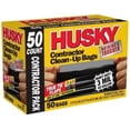 thumbnail image 1 of Husky 42 Gal Tear-Resistant Commercial Trash Bags, Unscented, 50 Bags, 1 of 2