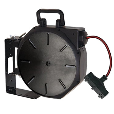 BLACK+DECKER 75' Outdoor Extension Cord Reel W/4 Outlets