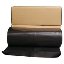 Husky 6 mL Polyethylene Black Plastic Sheeting, 40' x 100'