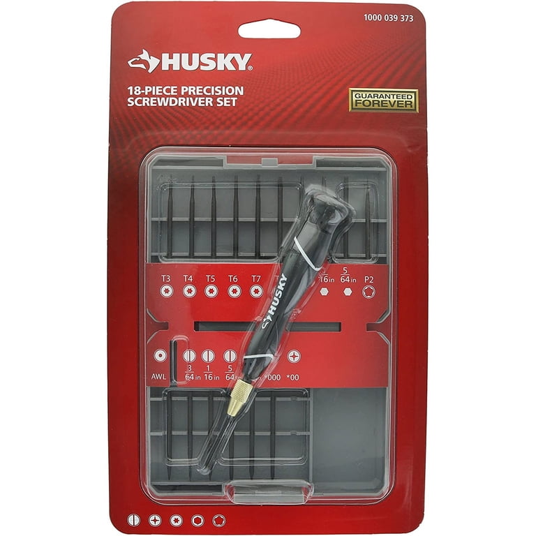 Husky - 63518H - Precision Screwdriver Set -18-Piece - Walmart.com