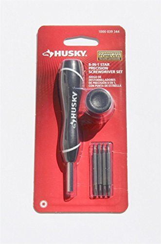 Husky 70381H 8 In 1 Reversible Bit Compact Precision Star Screwdriver Set -NEW