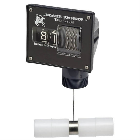 Husky BJE Black Knight 007600, 99" Liquid Level Gauge with Horizontal Float and 2" NPTF Tank Fitting