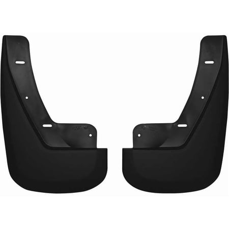 Husky Liners Custom Mud Guards Rear Mud Guards Black Fits 07-12 Cadillac Escalade ESV Vehicle not equipped with Dual Exhaust, 09-12 Chevrolet Suburban 1500 LTZ, 07-12 GMC Yukon XL 1500 Denali