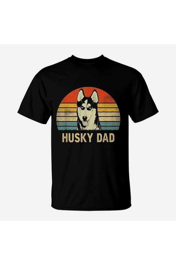 Husky Dad Fathers Day TShirt
